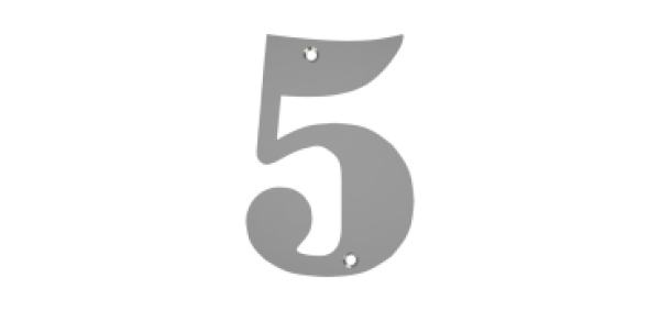 Einzelzahlen-Baukasten mit Bohrungen